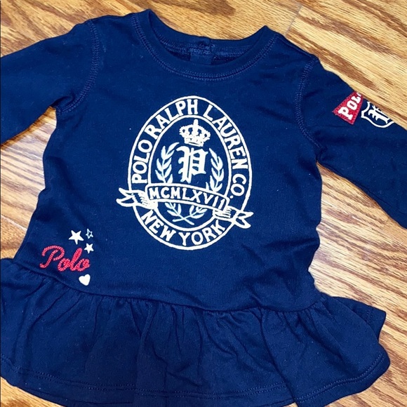 3-6 Month Baby Girl Polo RL Dress - Picture 2 of 2